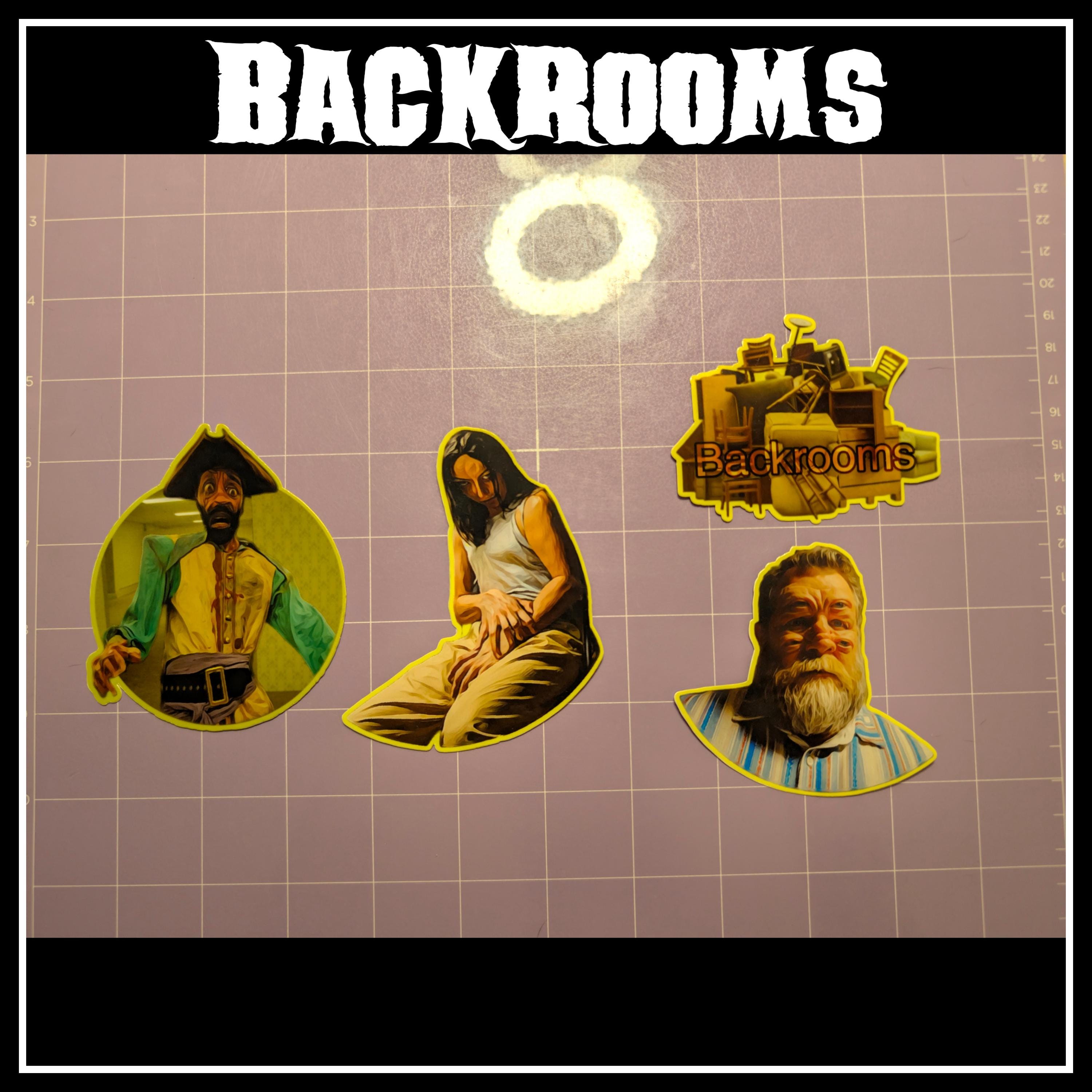 Backrooms | Horror Die Cut Waterproof Laminated Sticker
