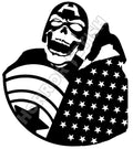 Zombie Captain America | Marvel Zombies | Vinyl Horror Car Decal