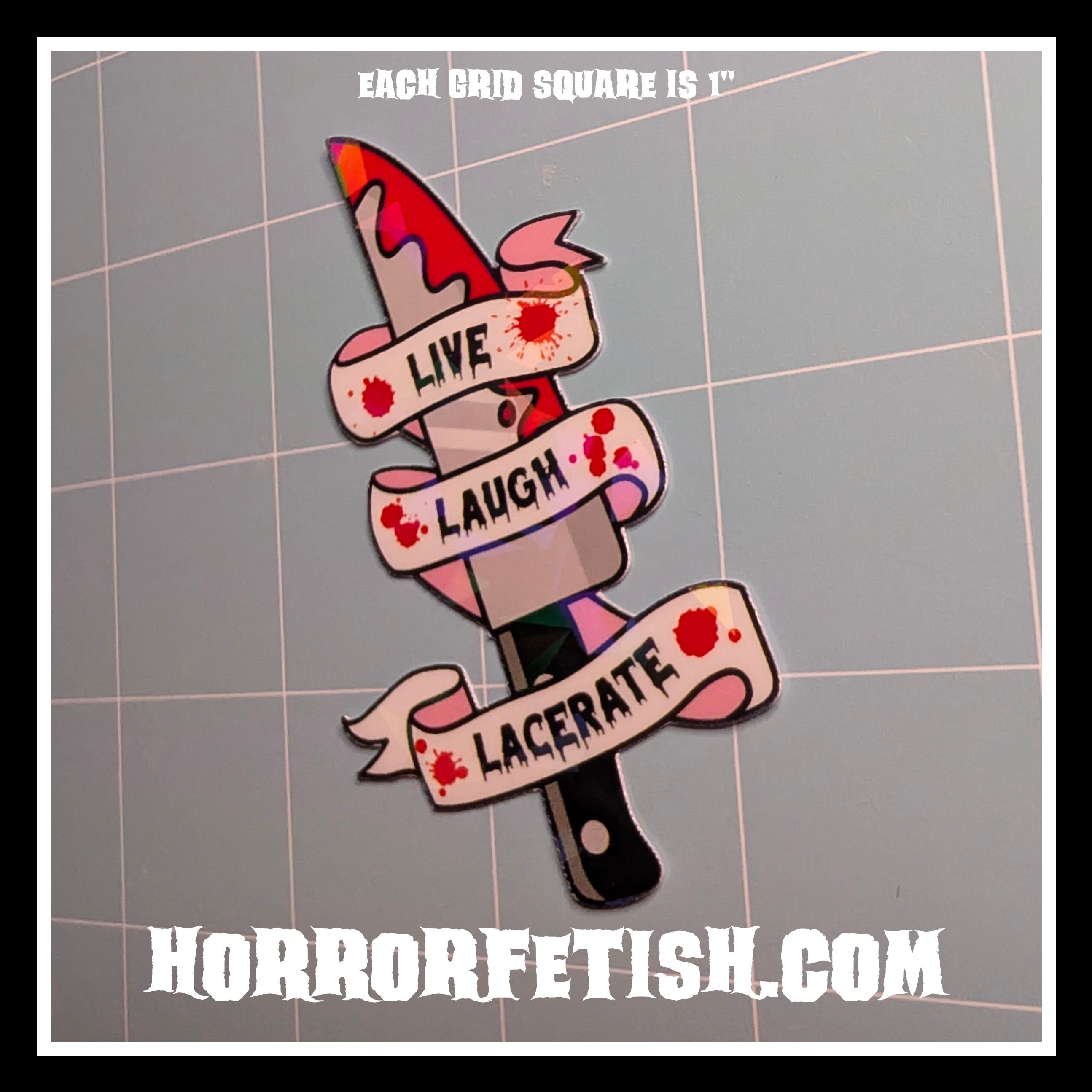 Love of Horror Waterproof Laminated Die Cut Stickers