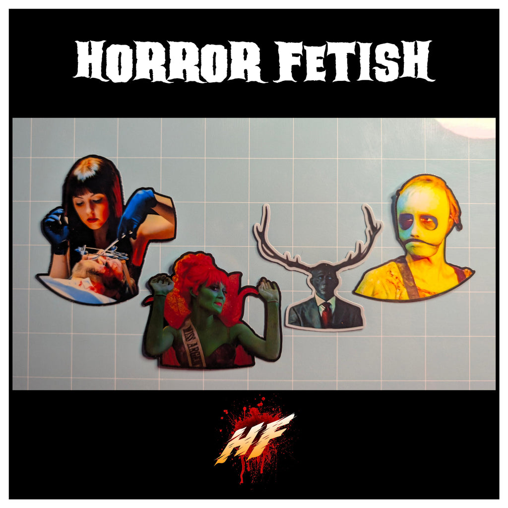 Misc Horror Character Inspired Die Cut Waterproof Laminated Stickers