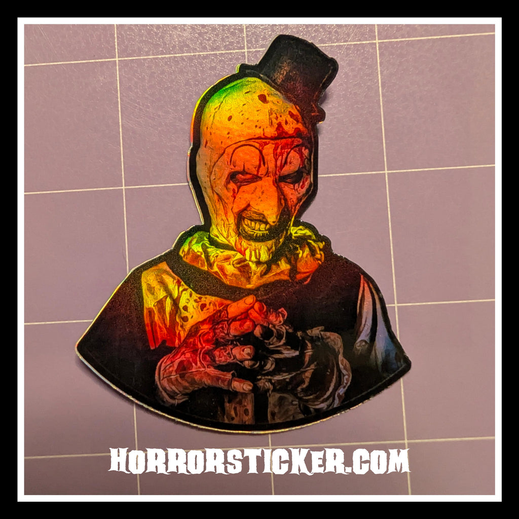 Art the Clown | Horror Die Cut Waterproof Laminated Sticker