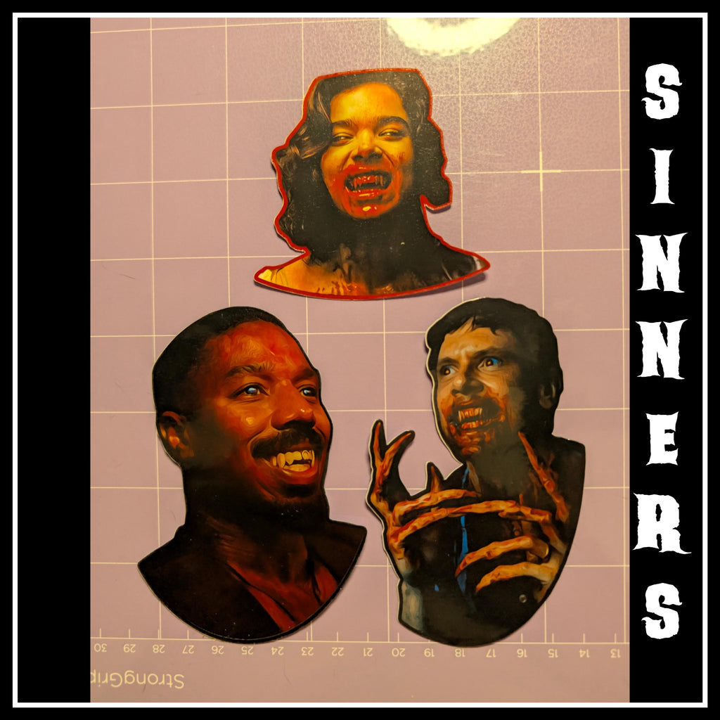 Sinners | Horror Die Cut Waterproof Laminated Stickers