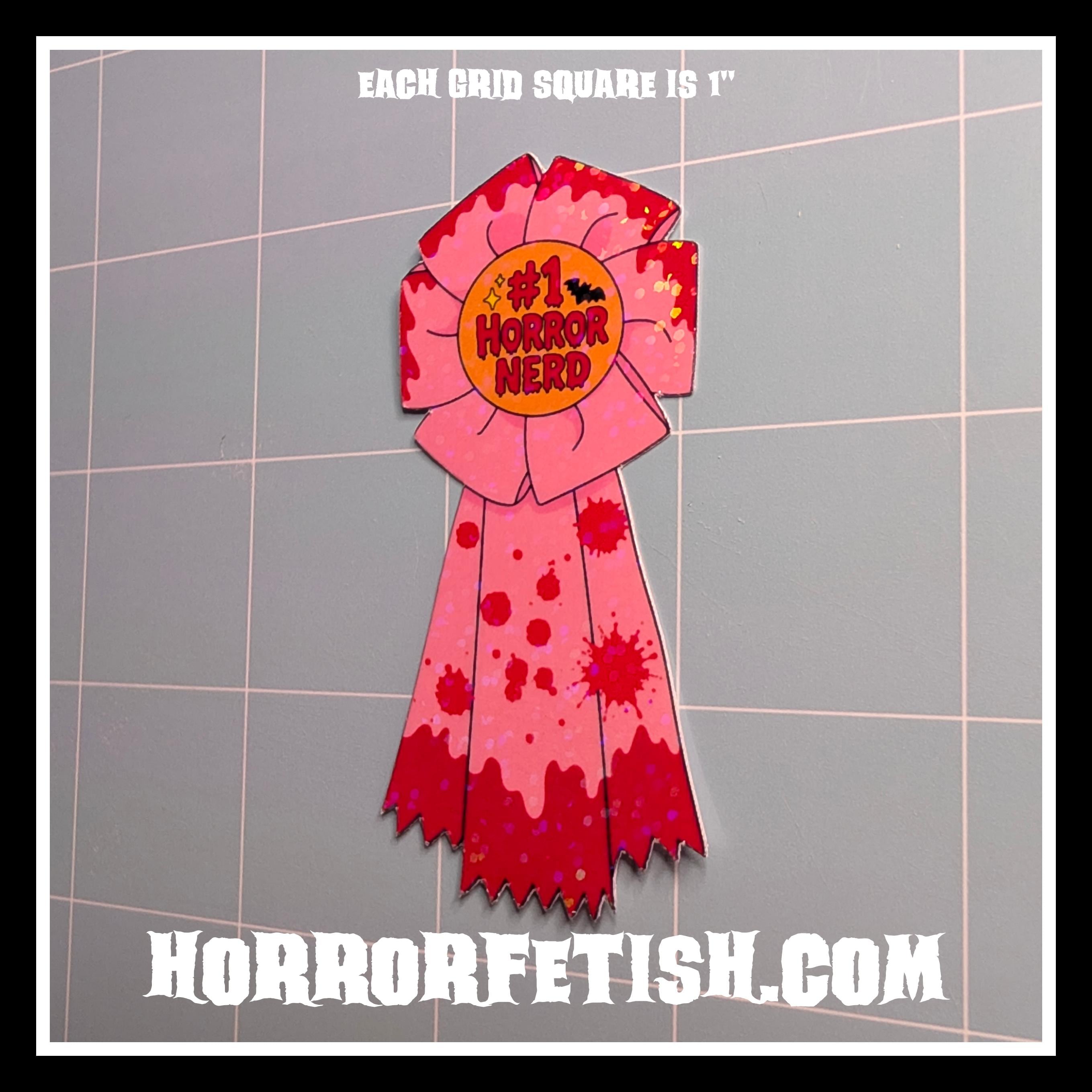 Horror Nerd Waterproof Laminated Die Cut Stickers