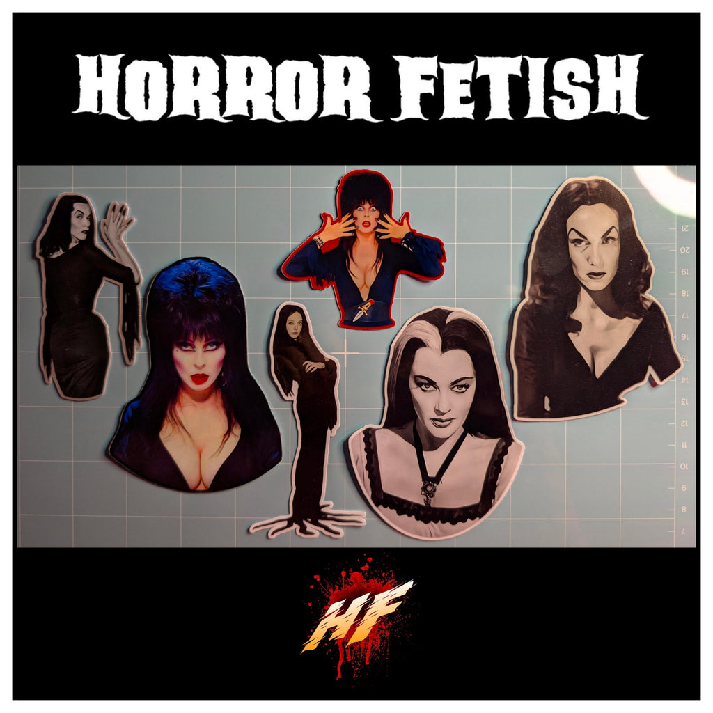 Horror Queens Inspired Die Cut Waterproof Laminated Stickers