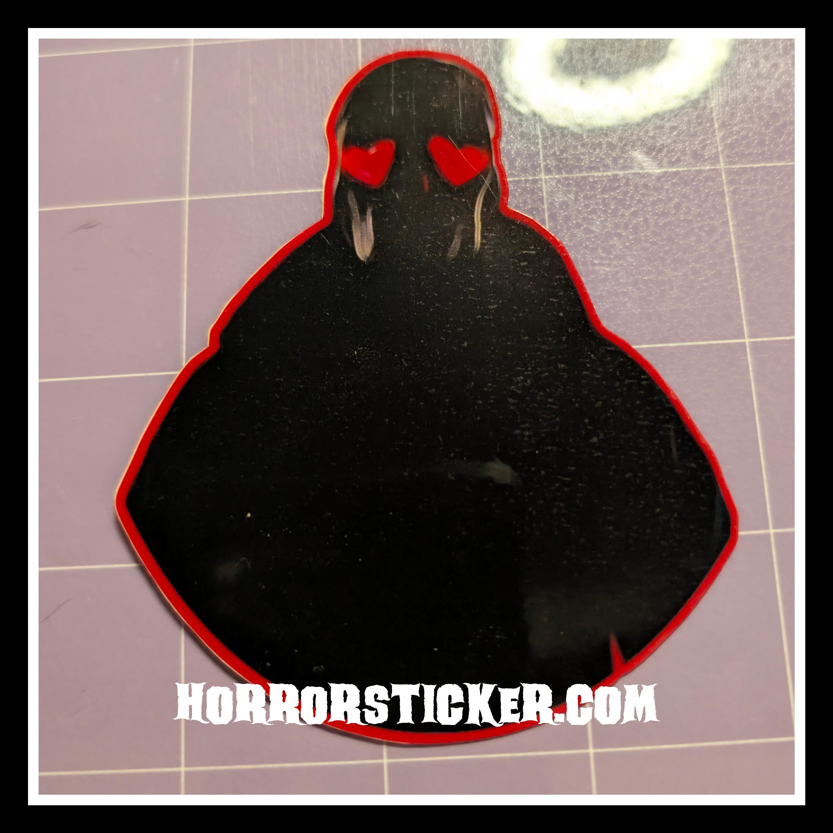 Heart Eyes & Talk to Me | Horror Die Cut Waterproof Laminated Stickers