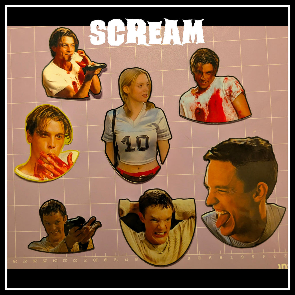 Scream | Horror Die Cut Waterproof Laminated Stickers
