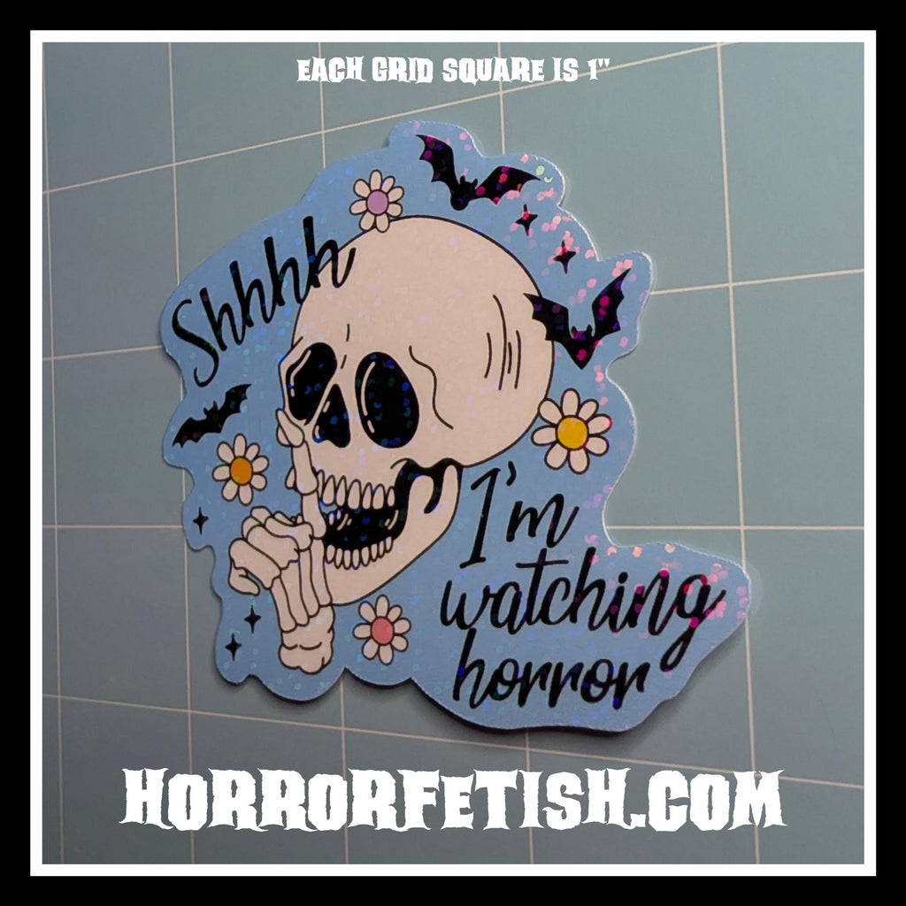 Horror Movie Lovers Waterproof Laminated Die Cut Stickers