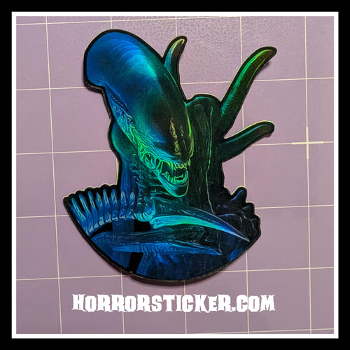 Alien | Horror Die Cut Waterproof Laminated Stickers