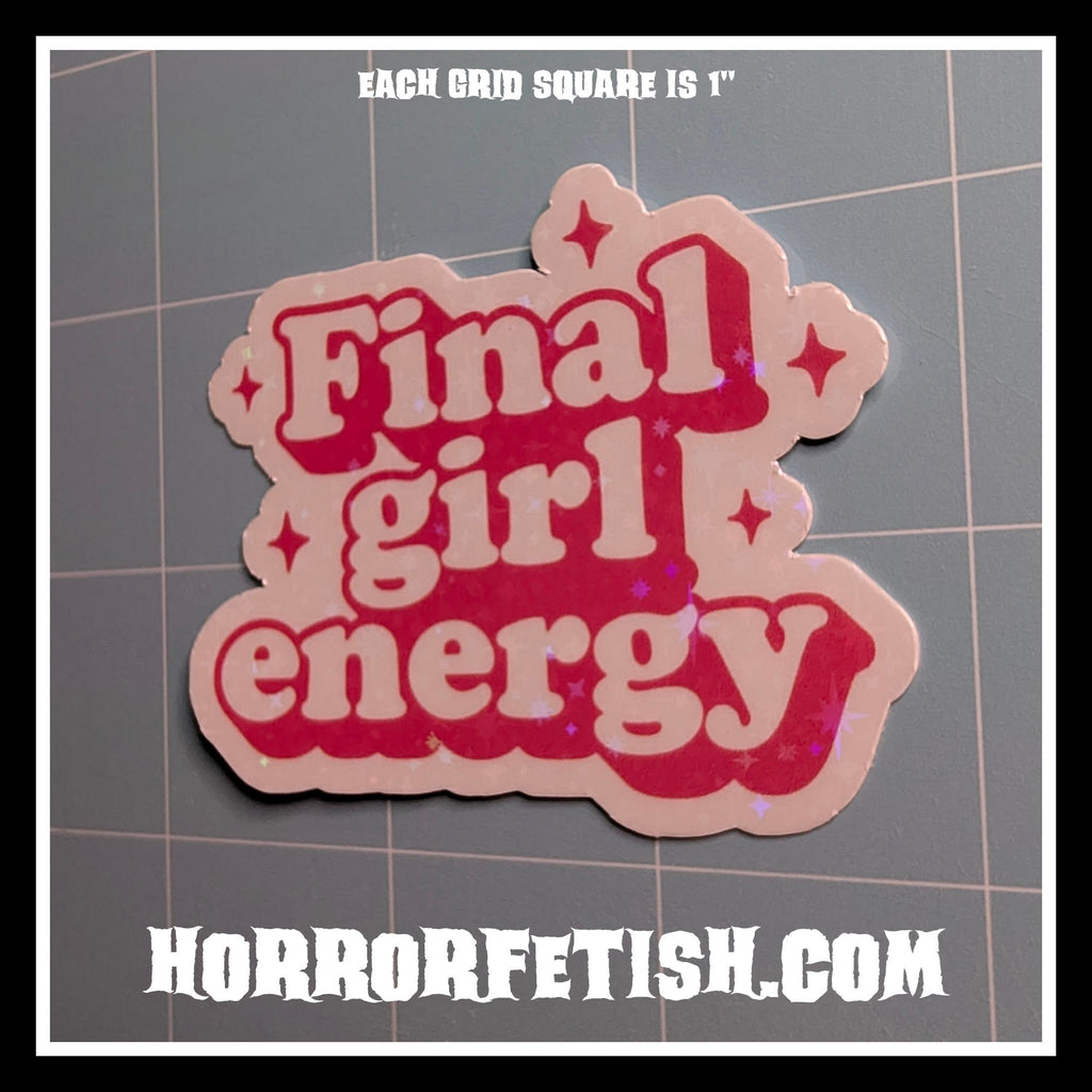 Final Girl Horror Waterproof Laminated Die Cut Stickers