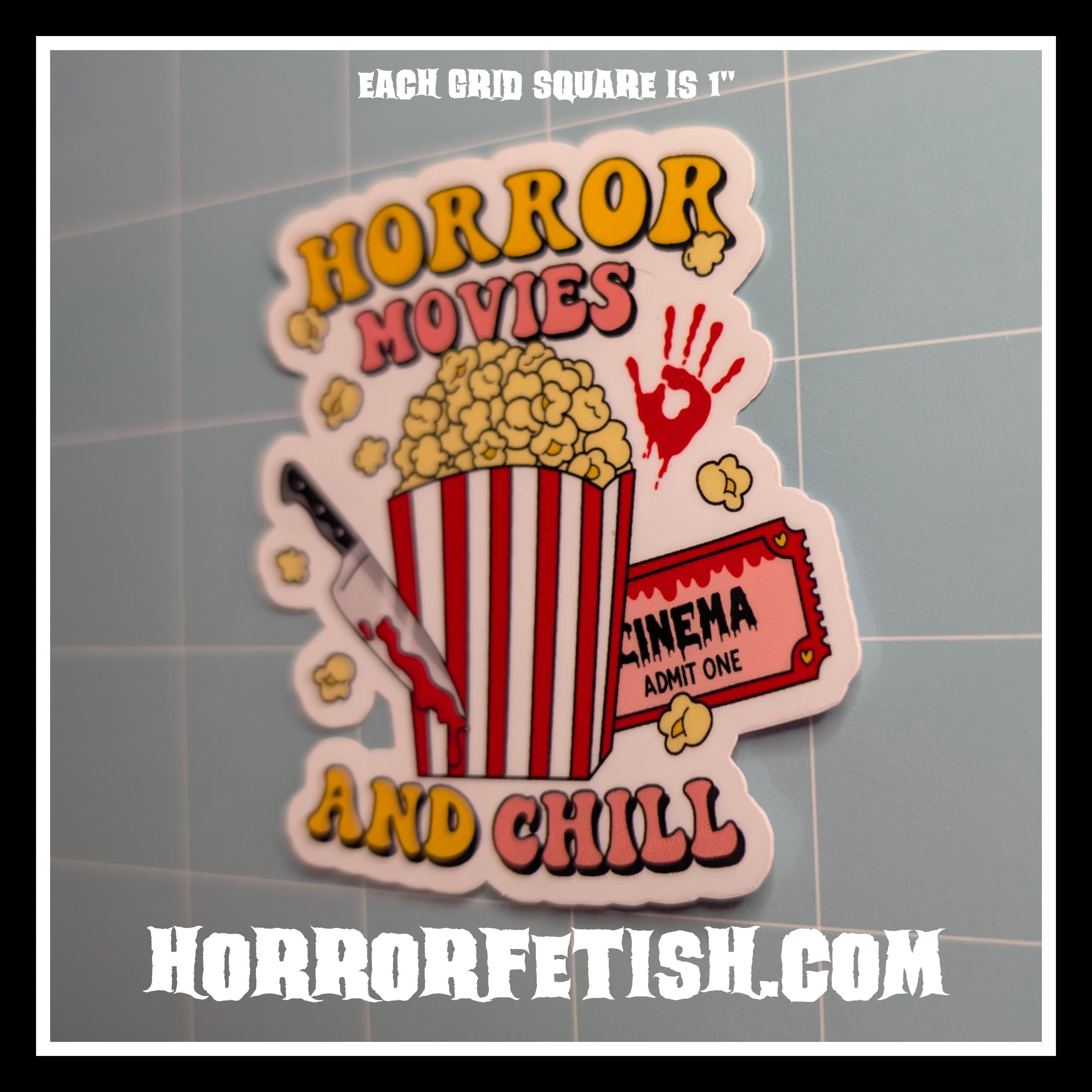 Horror Nerd Waterproof Laminated Die Cut Stickers