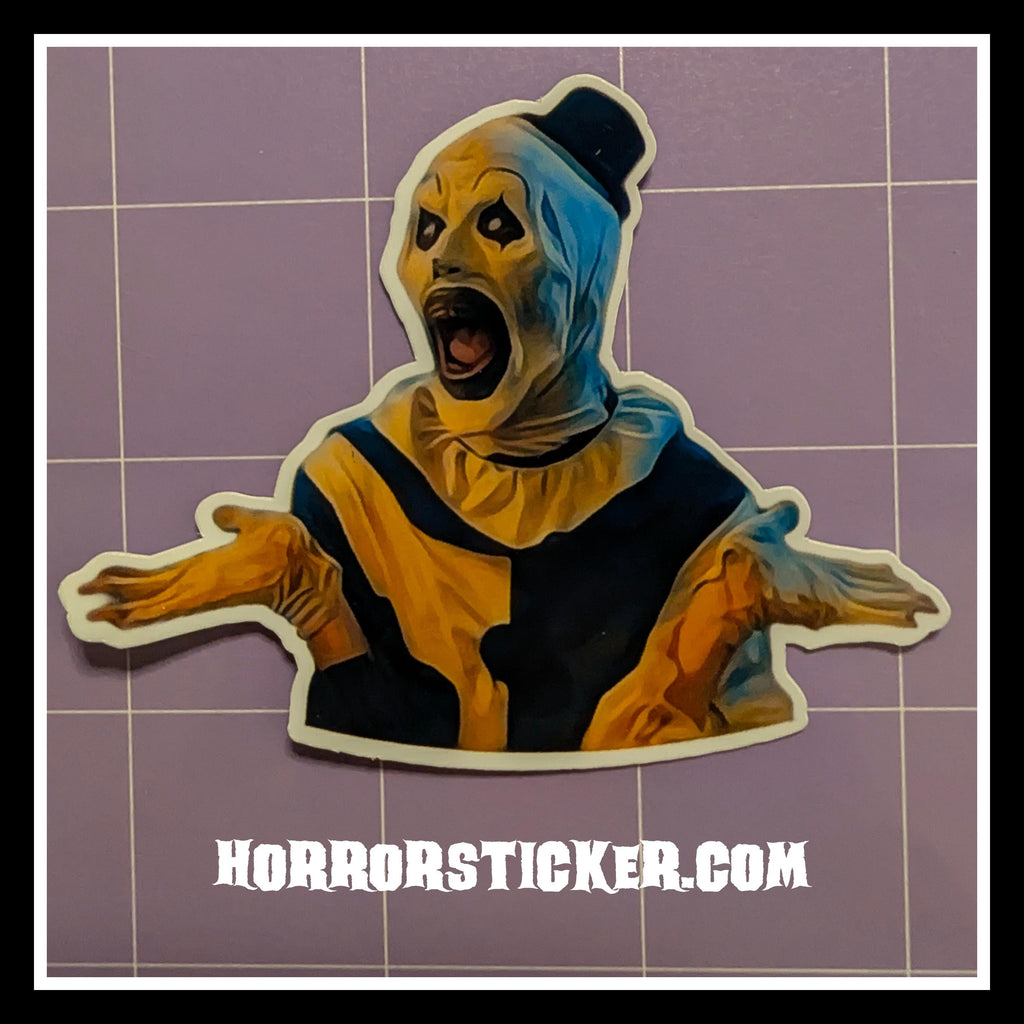 Art the Clown | Horror Die Cut Waterproof Laminated Sticker
