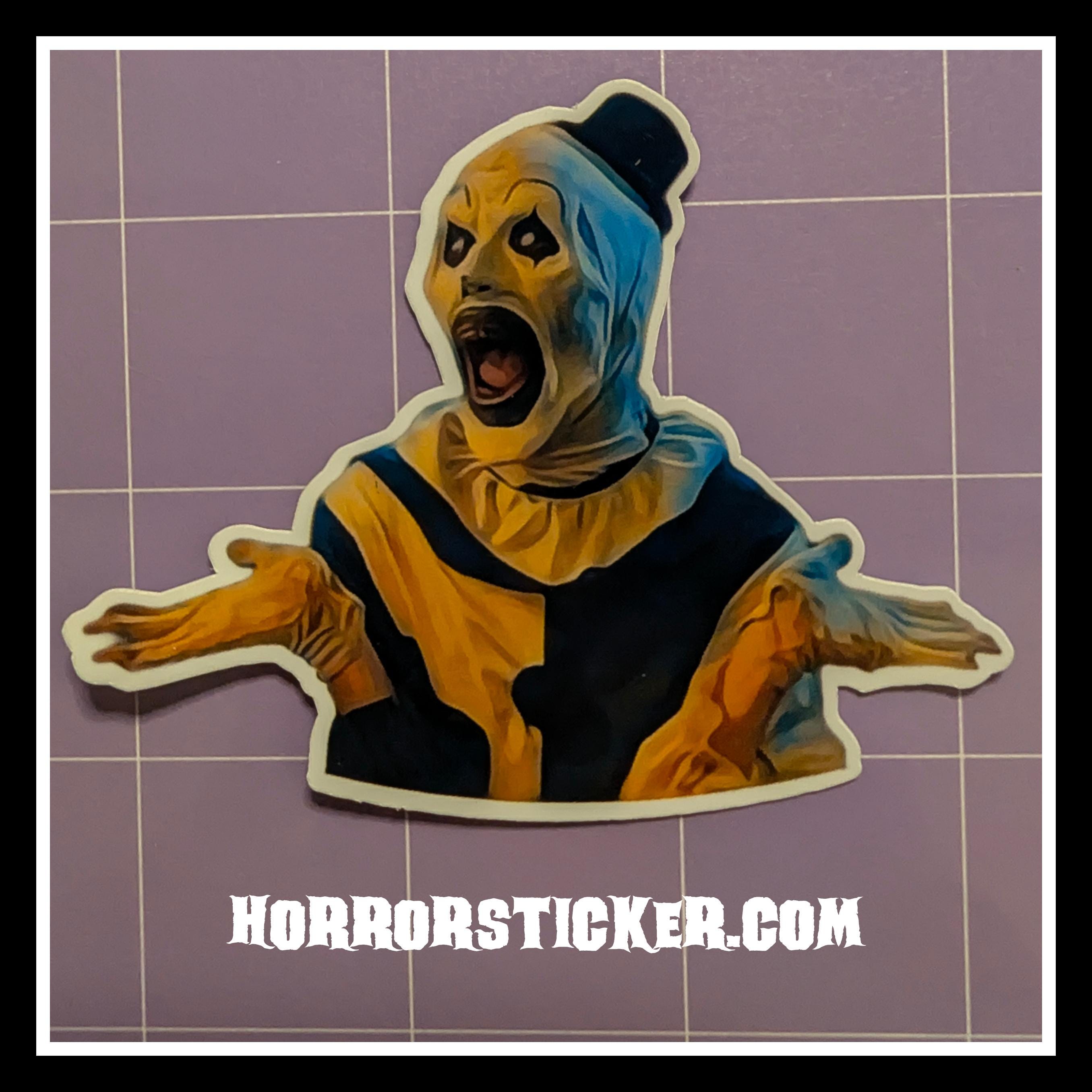 Art the Clown | Horror Die Cut Waterproof Laminated Sticker