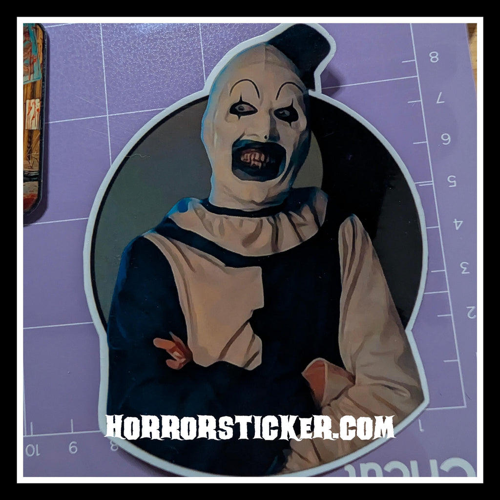 Art the Clown | Horror Die Cut Waterproof Laminated Sticker