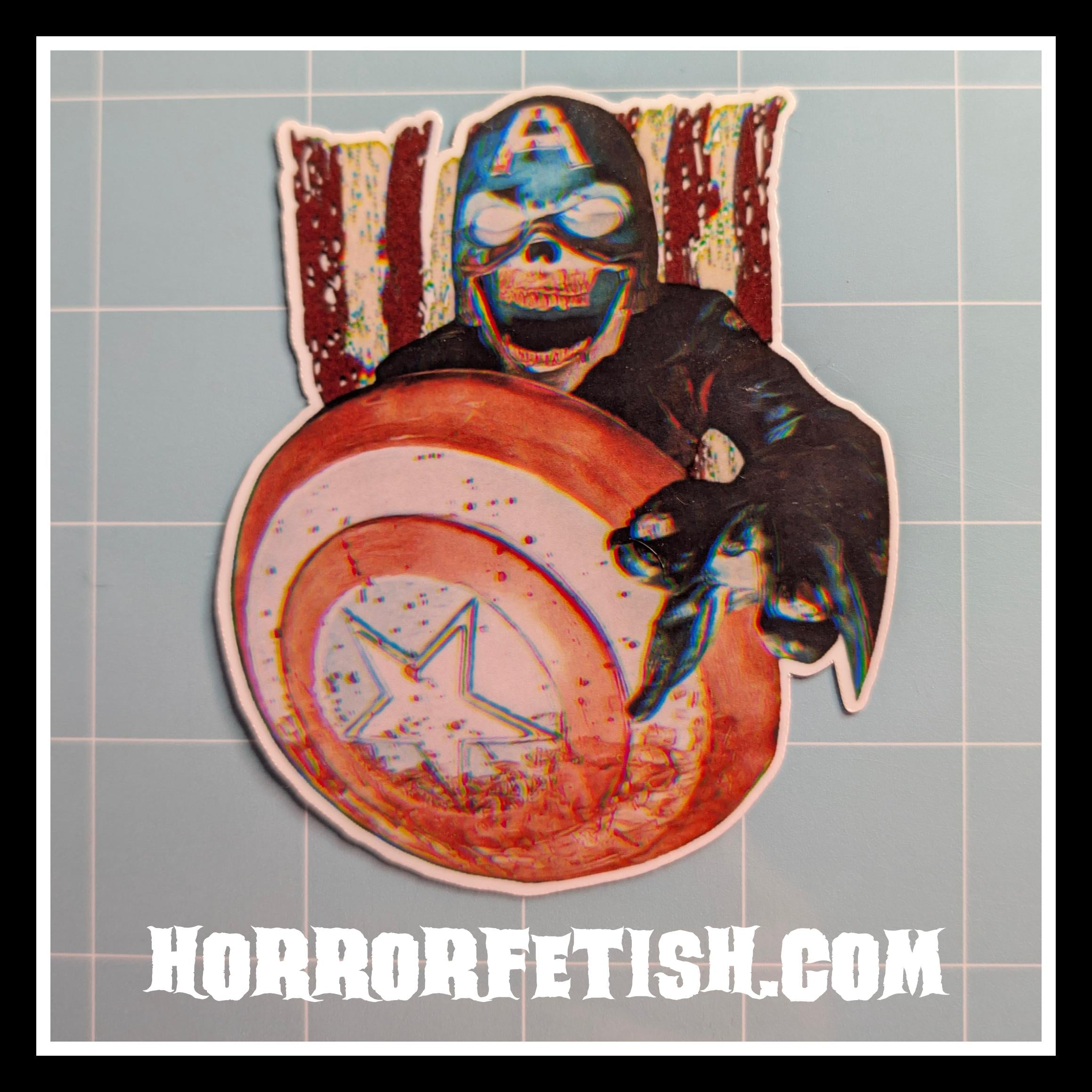 Zombie Cap | 18+ Horror Cosplay Die Cut Waterproof Laminated Stickers