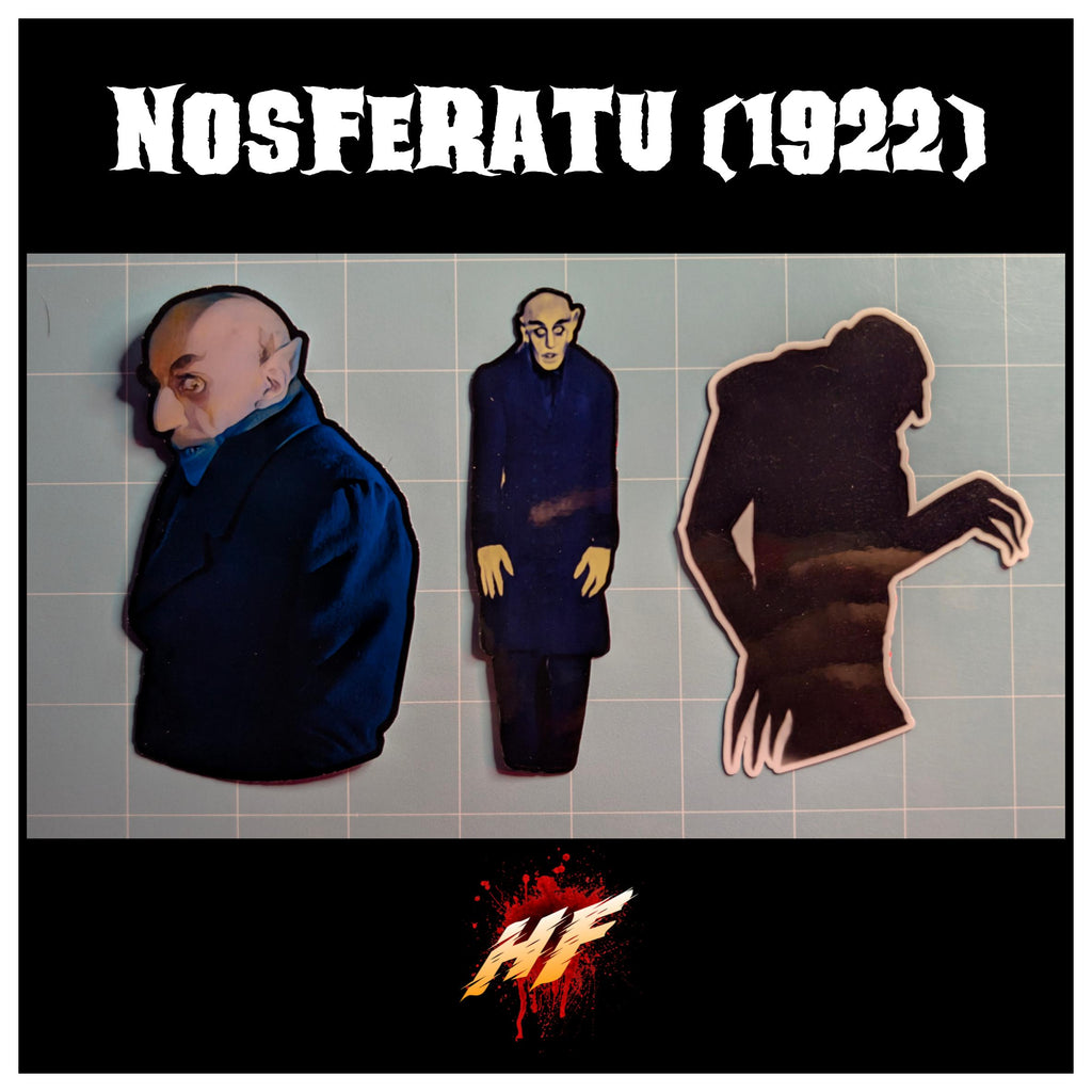Nosferatu 1922 Horror Movie Character Die Cut Waterproof Laminated Stickers