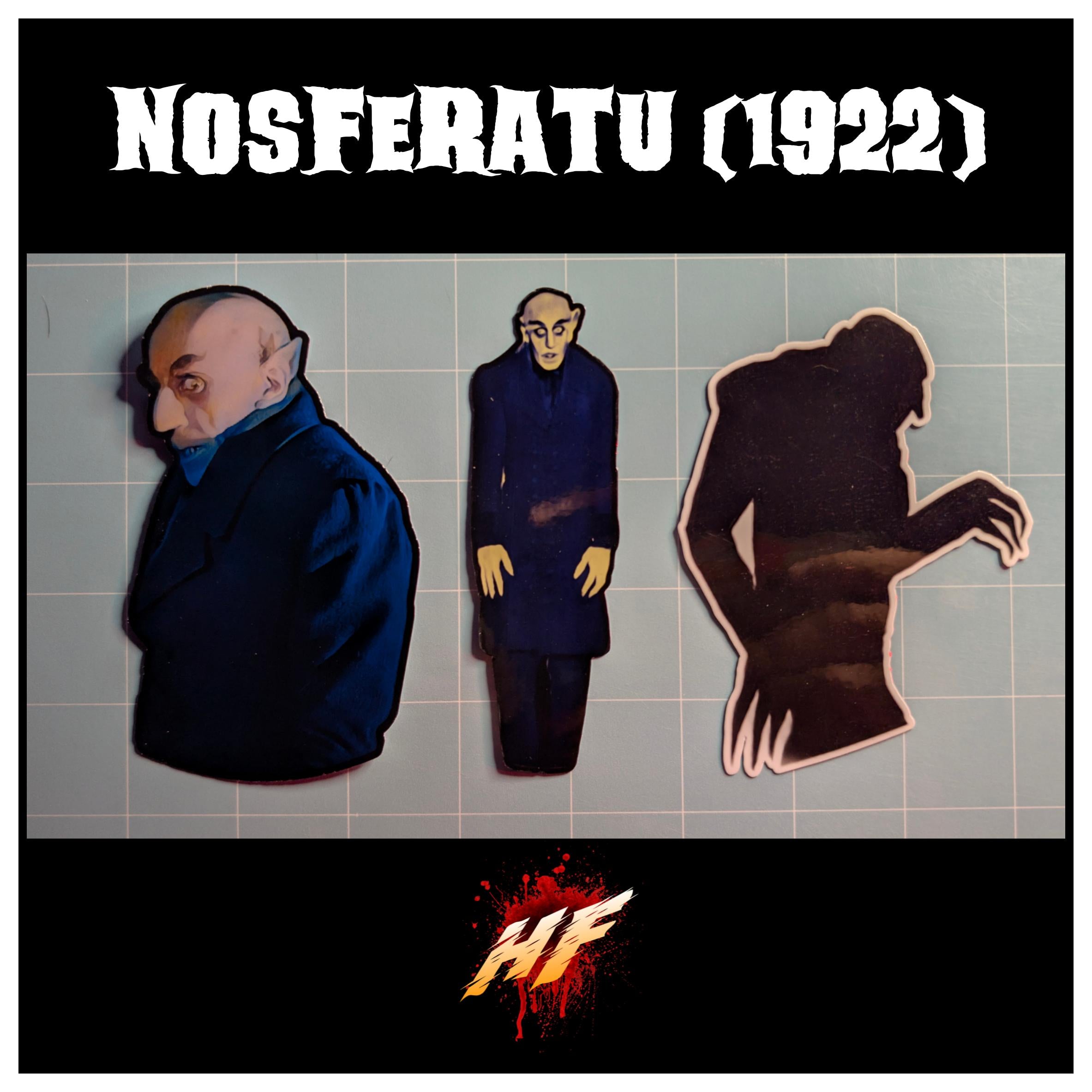 Nosferatu 1922 Horror Movie Character Die Cut Waterproof Laminated Stickers