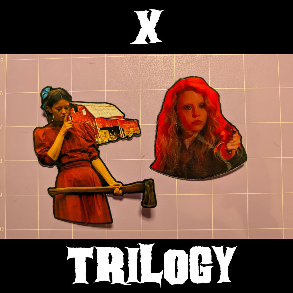 X Trilogy | Horror Die Cut Waterproof Laminated Stickers