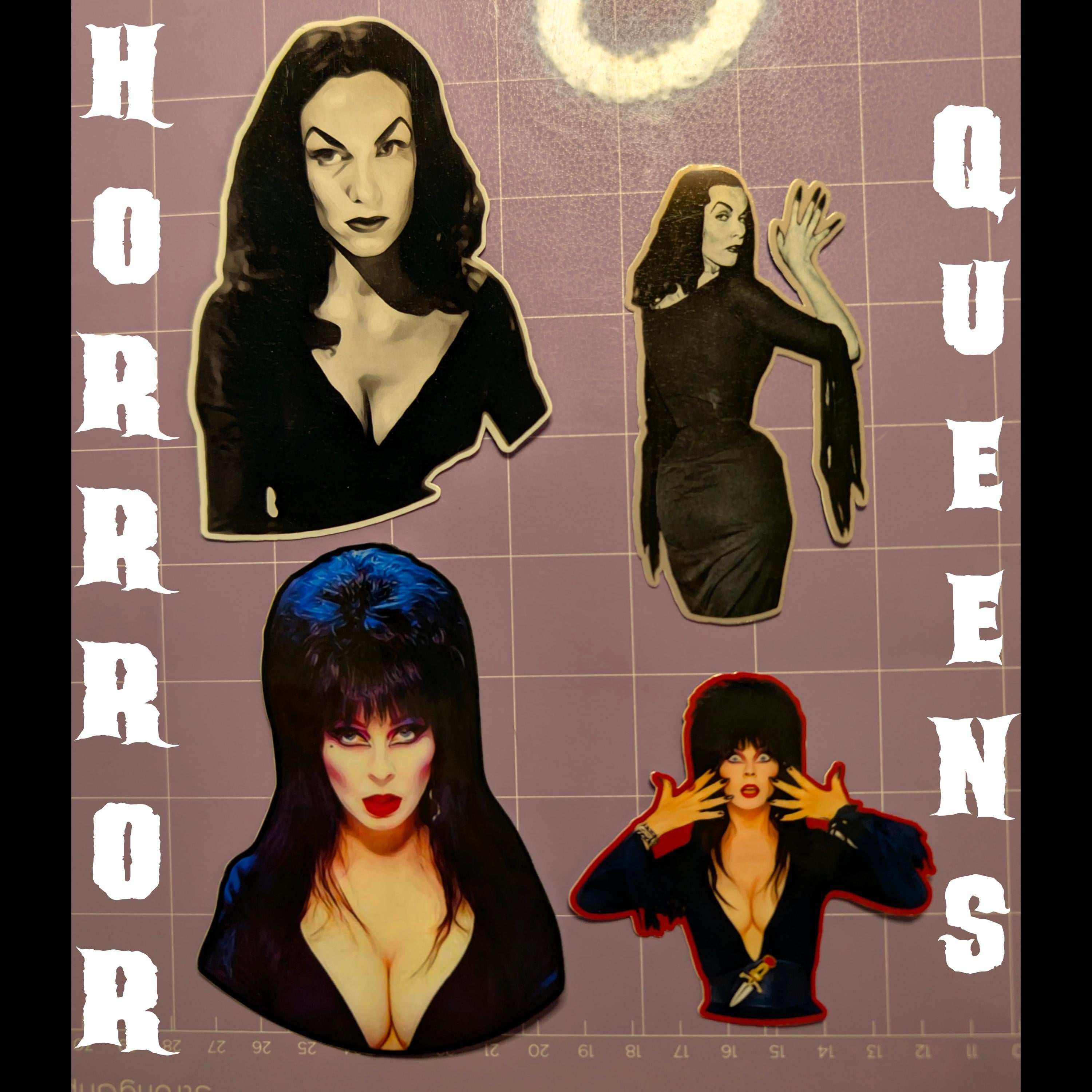 Horror Queens | Horror Die Cut Waterproof Laminated Stickers