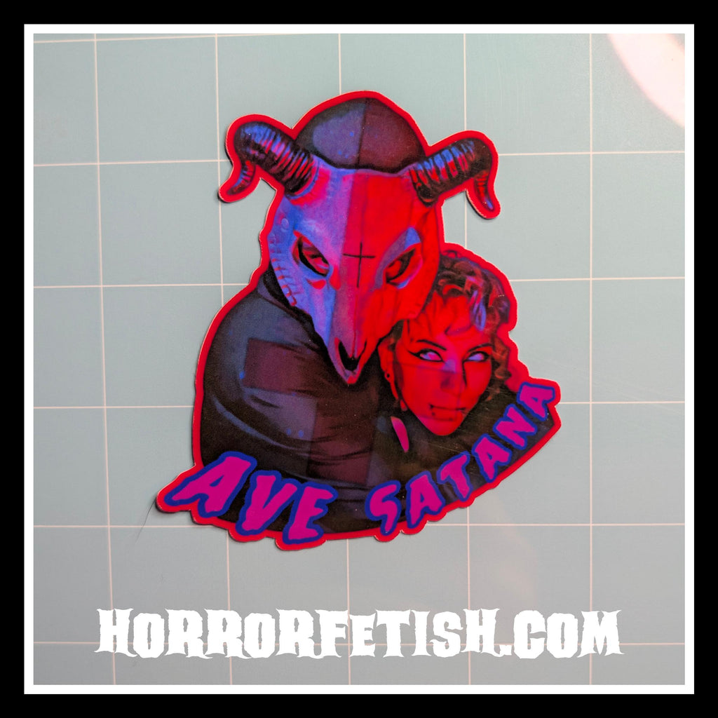 Ave Satanas | 18+ Horror Cosplay Die Cut Waterproof Laminated Stickers