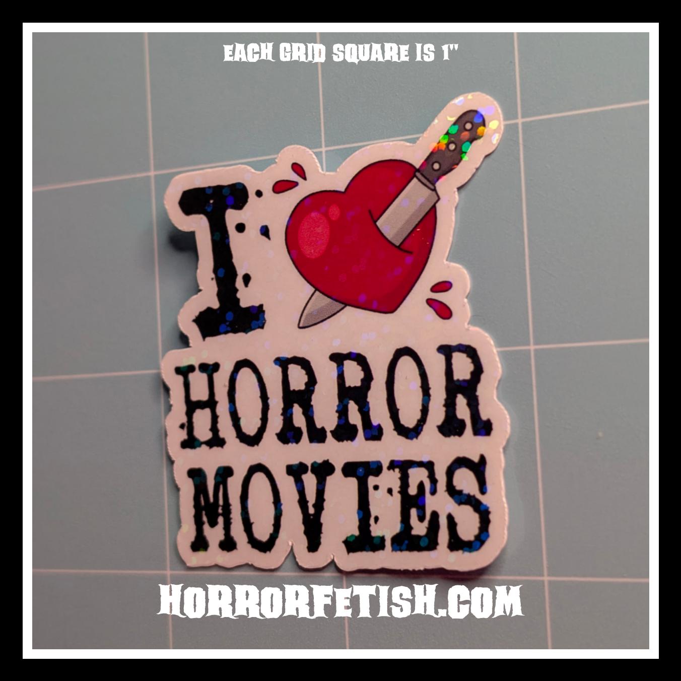 Love of Horror Waterproof Laminated Die Cut Stickers