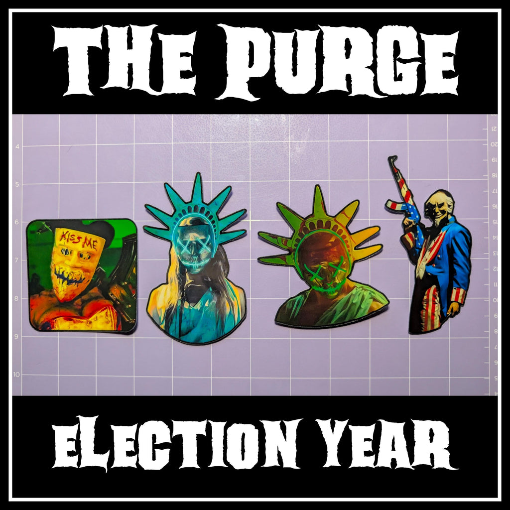 The Purge Election Year | Horror Die Cut Waterproof Laminated Stickers