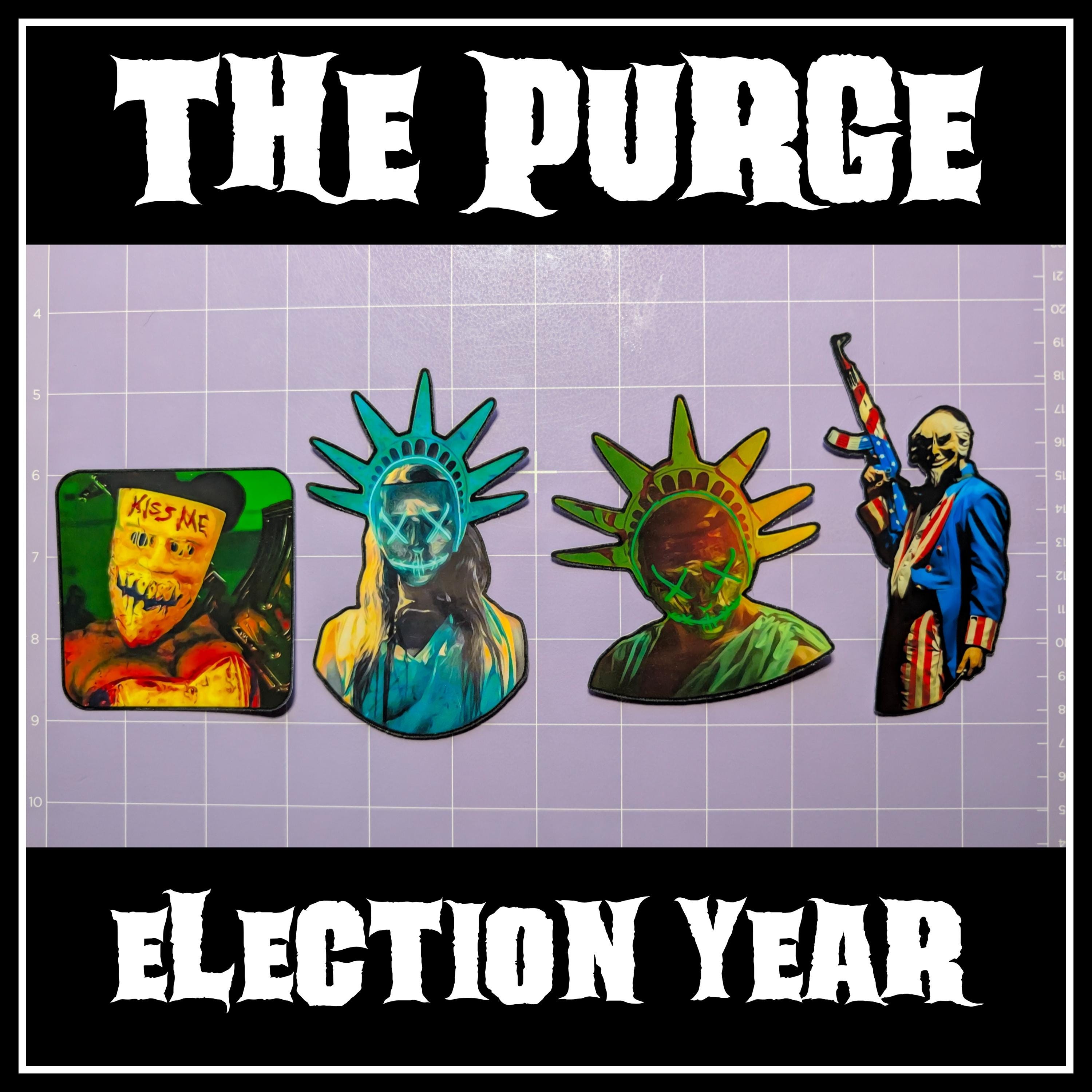 The Purge Election Year | Horror Die Cut Waterproof Laminated Stickers