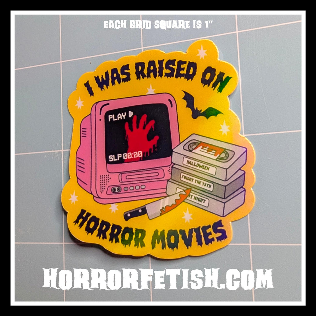 Horror Movie Lovers Waterproof Laminated Die Cut Stickers