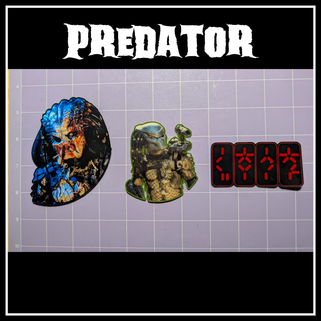 Predator | Horror Die Cut Waterproof Laminated Stickers