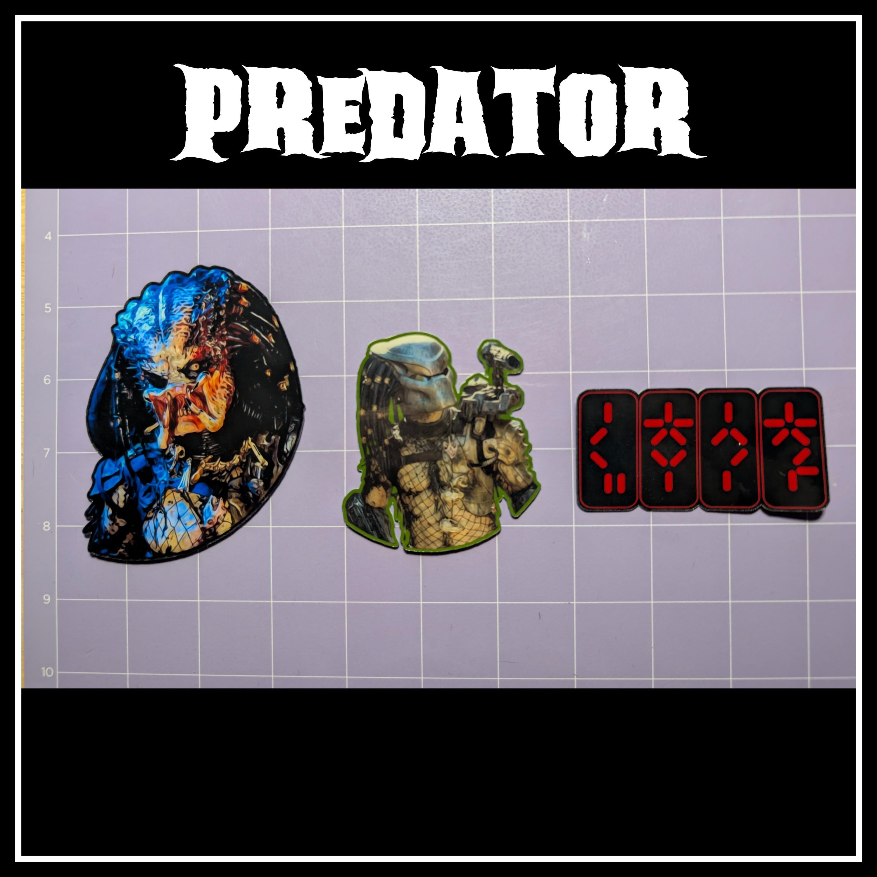 Predator | Horror Die Cut Waterproof Laminated Stickers