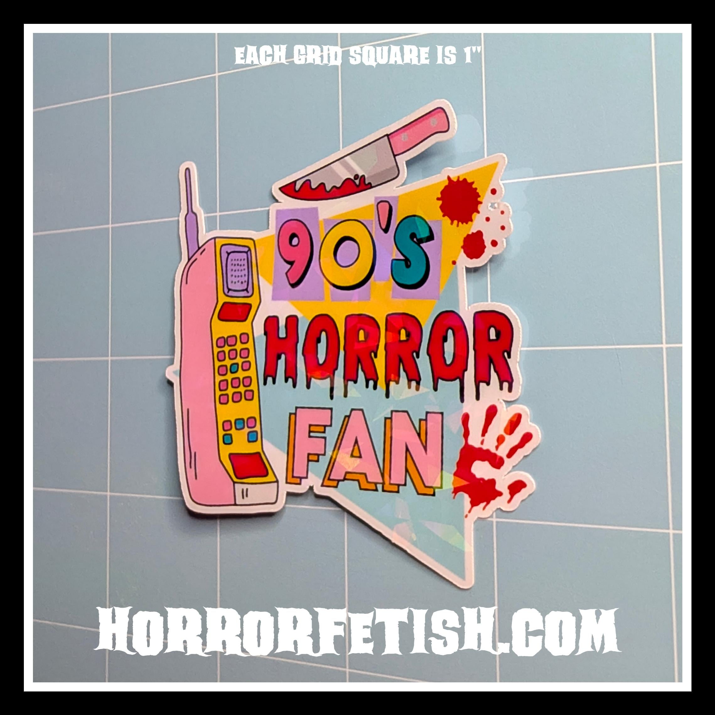 Horror Movie Fan Waterproof Laminated Die Cut Stickers