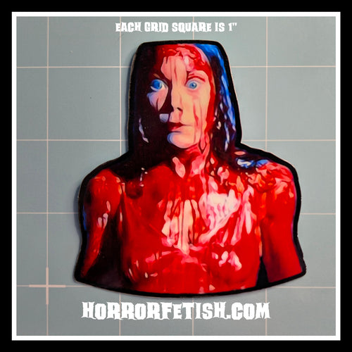 Carrie & Dawn of the Dead | Horror Character Inspired Die Cut Waterproof Laminated Stickers