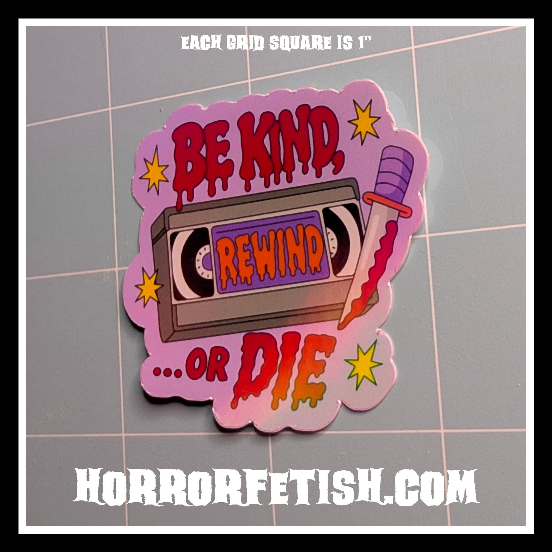 Horror Movie Lovers Waterproof Laminated Die Cut Stickers