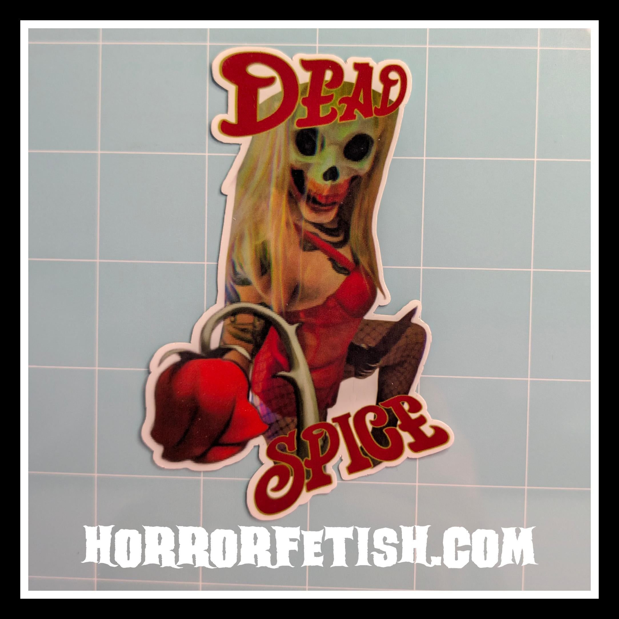 Death Spice | 18+ Horror Cosplay Die Cut Waterproof Laminated Stickers