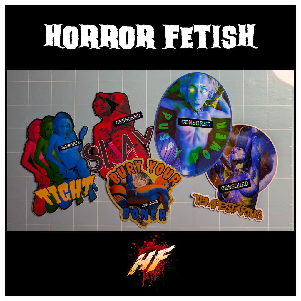 Horror Fetish | 18+ Horror Cosplay Die Cut Waterproof Laminated Stickers