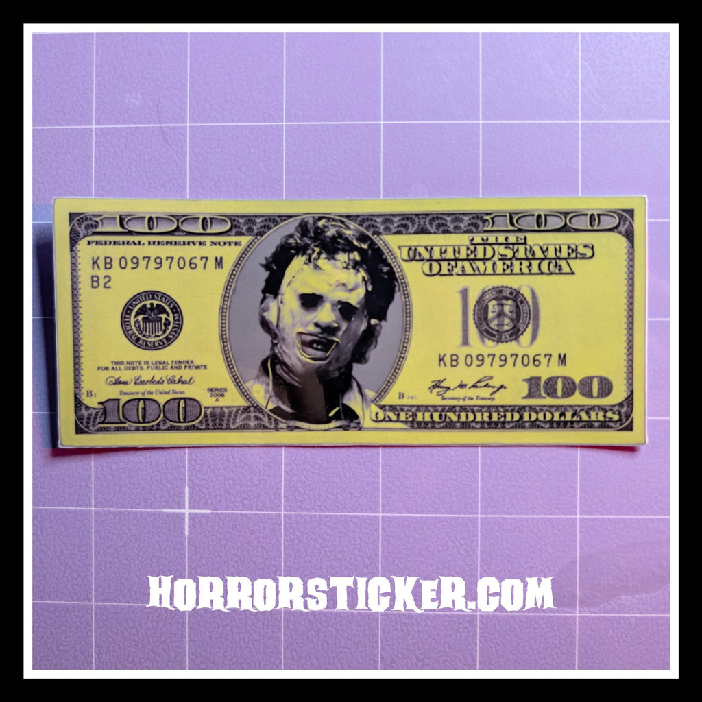 Money Kills | Horror Die Cut Waterproof Laminated Stickers