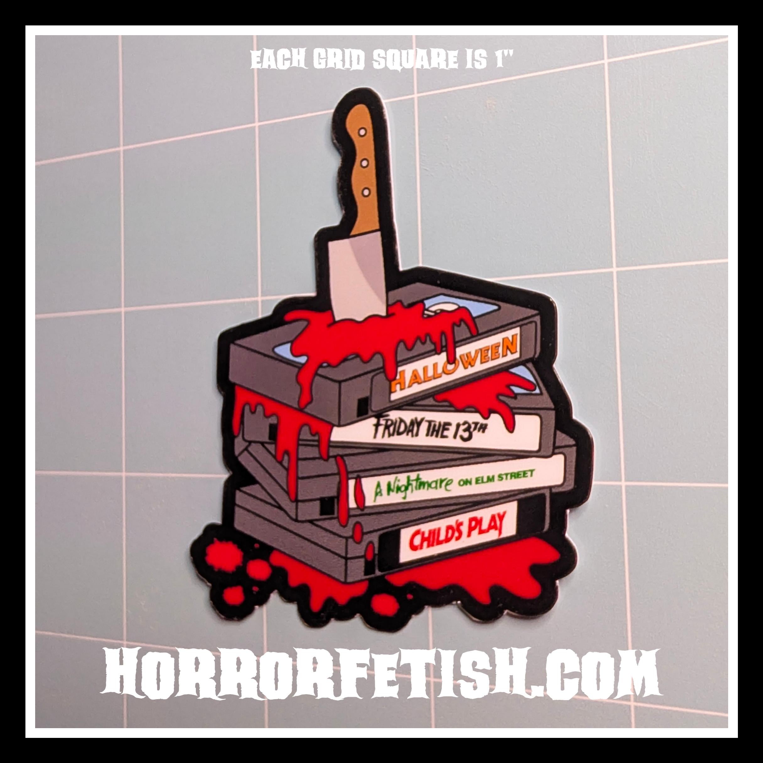 Horror Movie Lovers Waterproof Laminated Die Cut Stickers