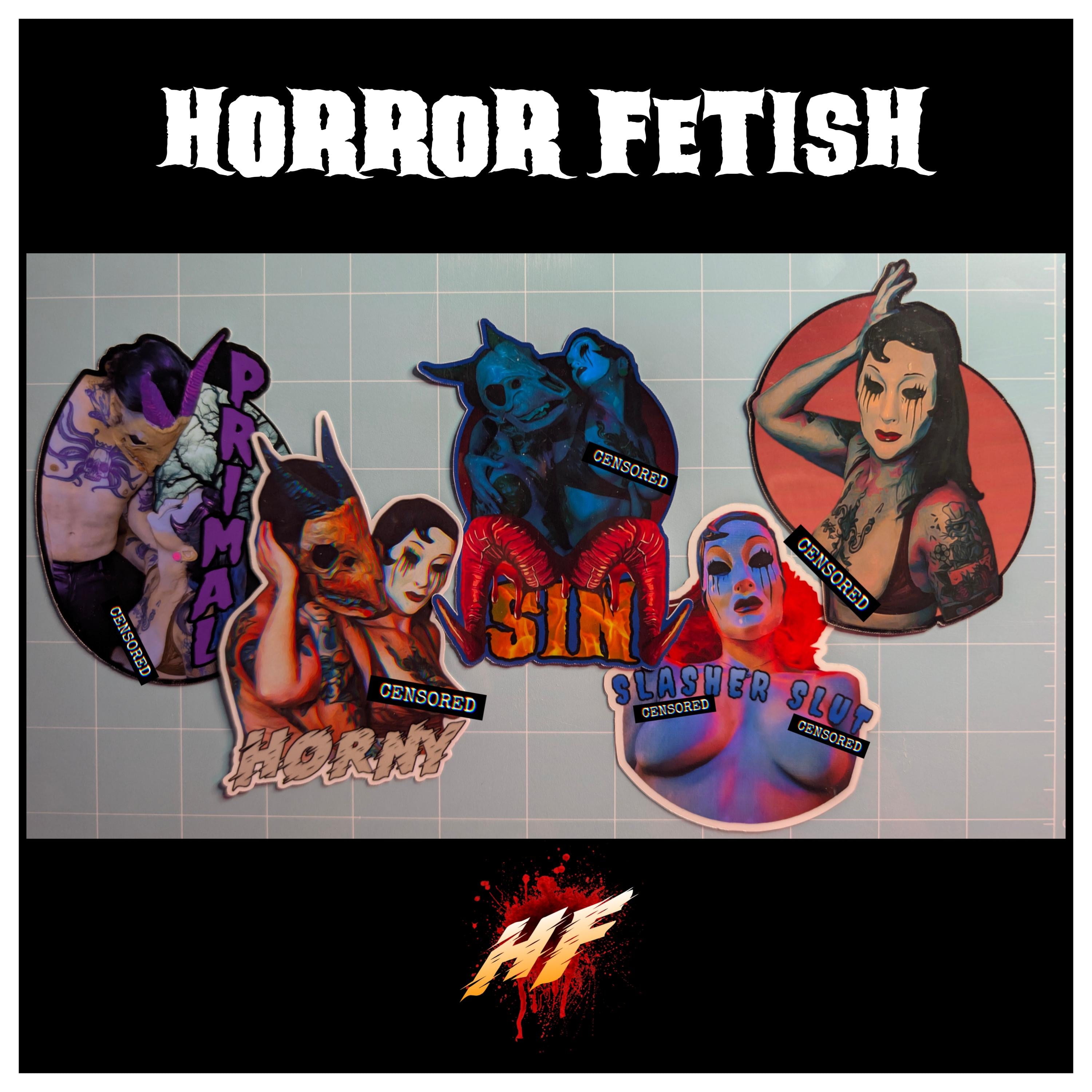 Horror Fetish | 18+ Horror Cosplay Die Cut Waterproof Laminated Stickers