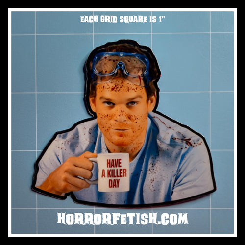 Dexter | Horror Character Inspired Die Cut Waterproof Laminated Stickers