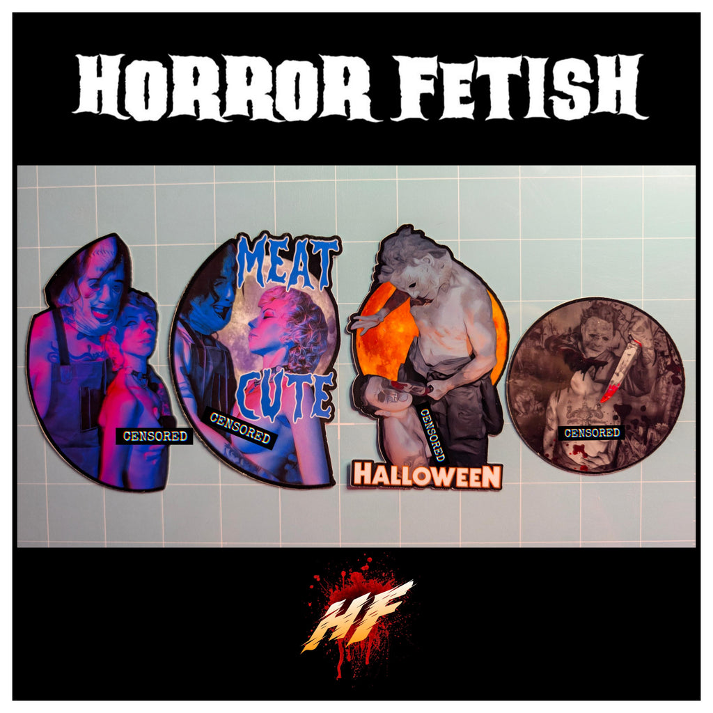 Leatherface and Michael Myers | 18+ Horror Cosplay Die Cut Waterproof Laminated Stickers