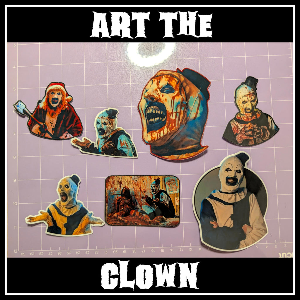 Art the Clown | Horror Die Cut Waterproof Laminated Sticker