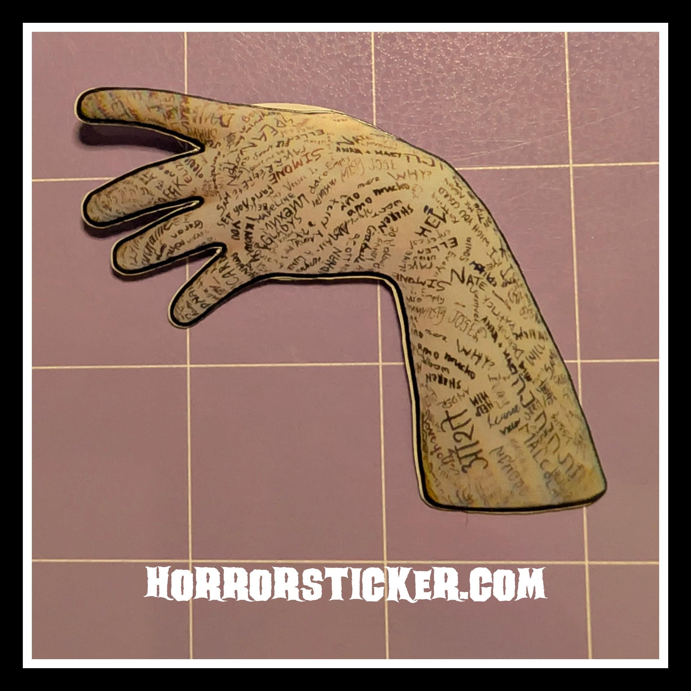 Heart Eyes & Talk to Me | Horror Die Cut Waterproof Laminated Stickers