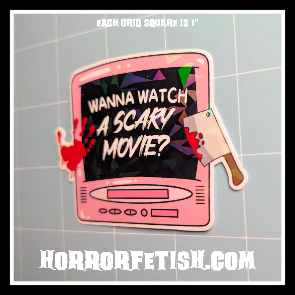 Horror Movie Fan Waterproof Laminated Die Cut Stickers