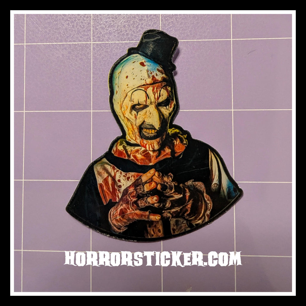 Art the Clown | Horror Die Cut Waterproof Laminated Sticker
