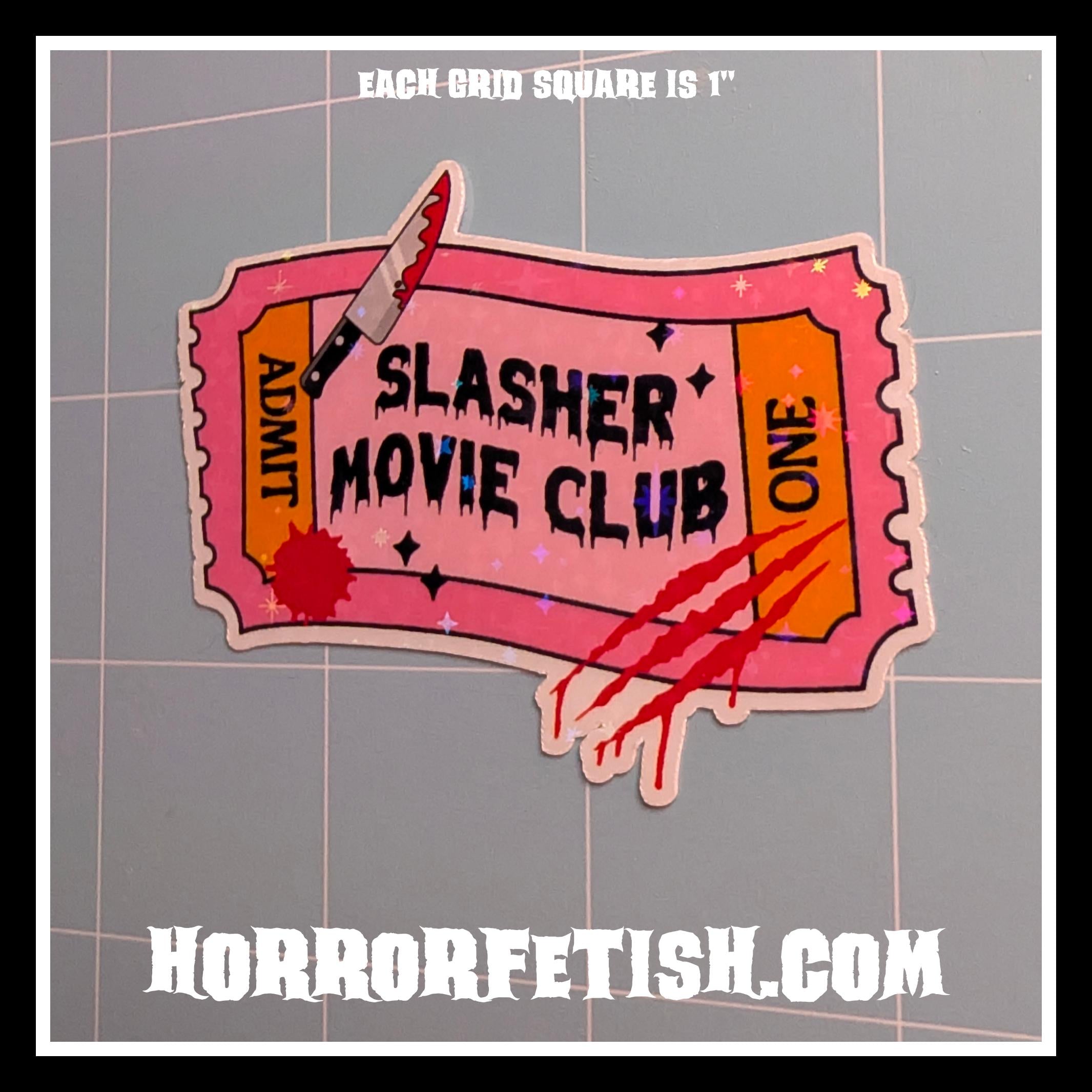 I Love Horror Waterproof Laminated Die Cut Stickers
