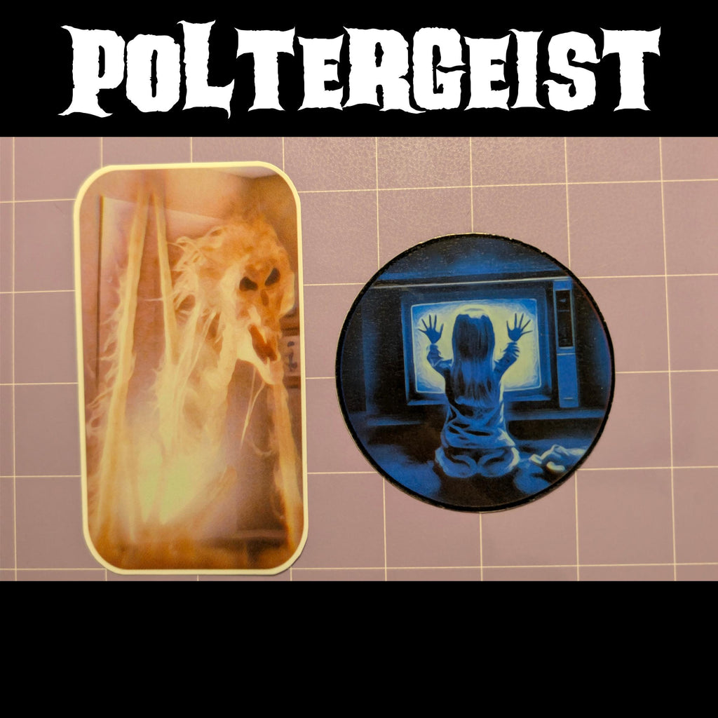 Poltergeist | Horror Die Cut Waterproof Laminated Stickers