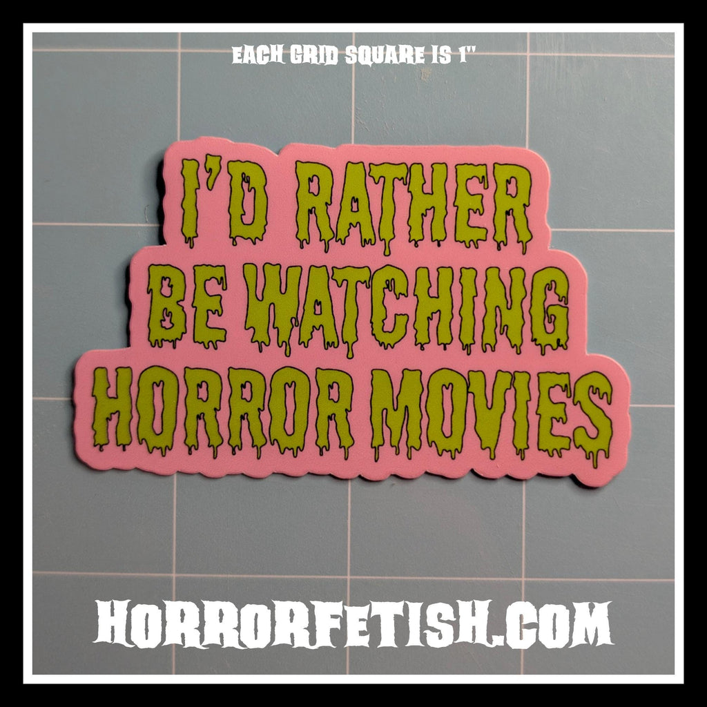 Horror Nerd Waterproof Laminated Die Cut Stickers