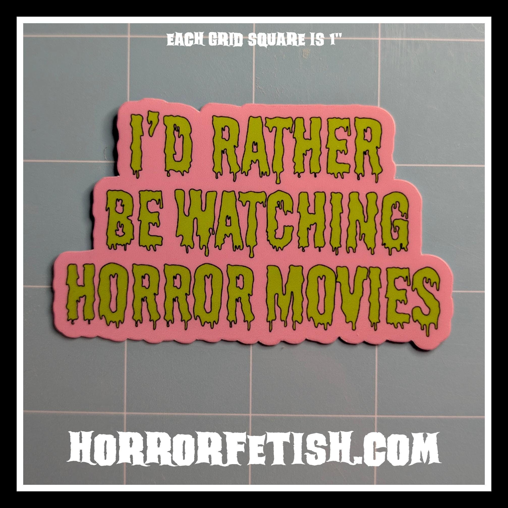 Horror Nerd Waterproof Laminated Die Cut Stickers
