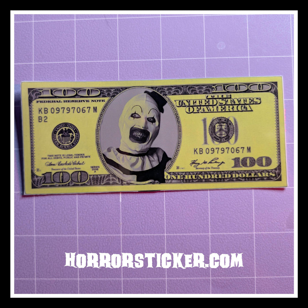 Money Kills | Horror Die Cut Waterproof Laminated Stickers
