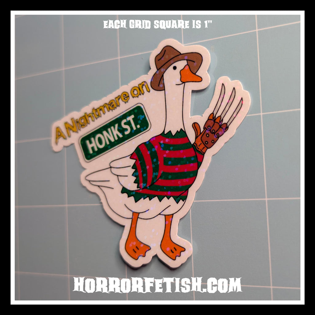 Silly Goose Horror Waterproof Laminated Die Cut Stickers