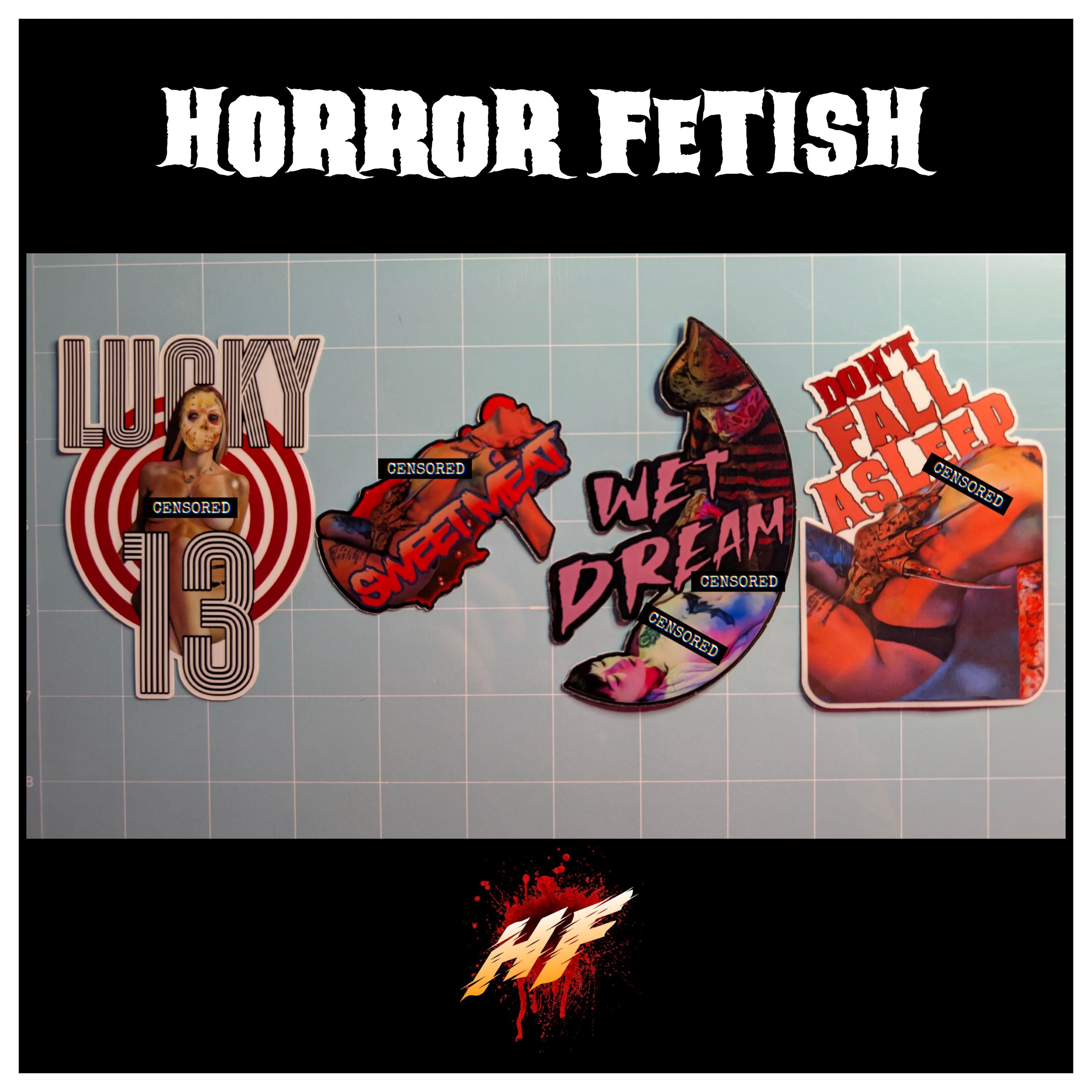 Jason Voorhees and Freddy Krueger | 18+ Horror Cosplay Die Cut Waterproof Laminated Stickers